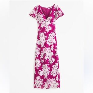 Abercrombie & Fitch Pink Floral Maxi Dress